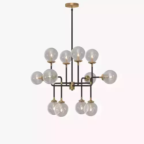 Sale Restoration Hardware Bistro Globe Clear Glass Chandelier