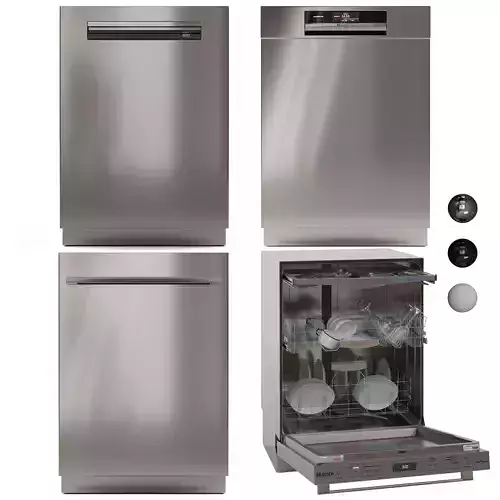 Bosch Dishwasher Collection Benchmark and 800 Series Low-poly 3D model