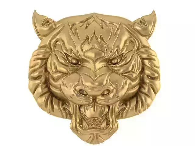 tiger model gold 3D print model