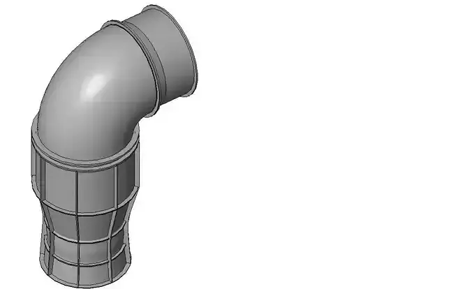 Turbine Kaplan Vertical Bulb 3D model