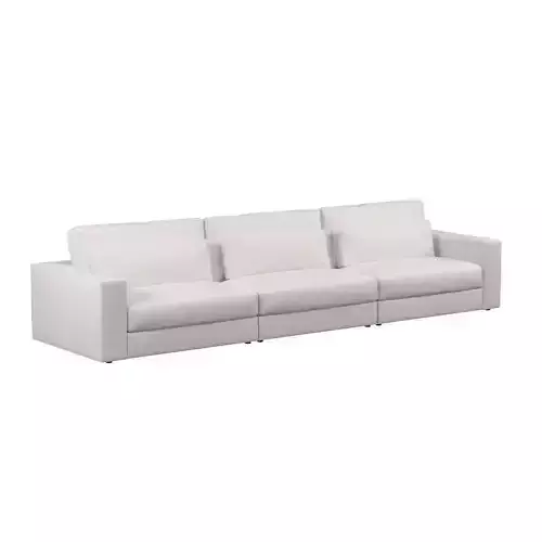 Lugano Slipcovered Modular Sofa 3D model