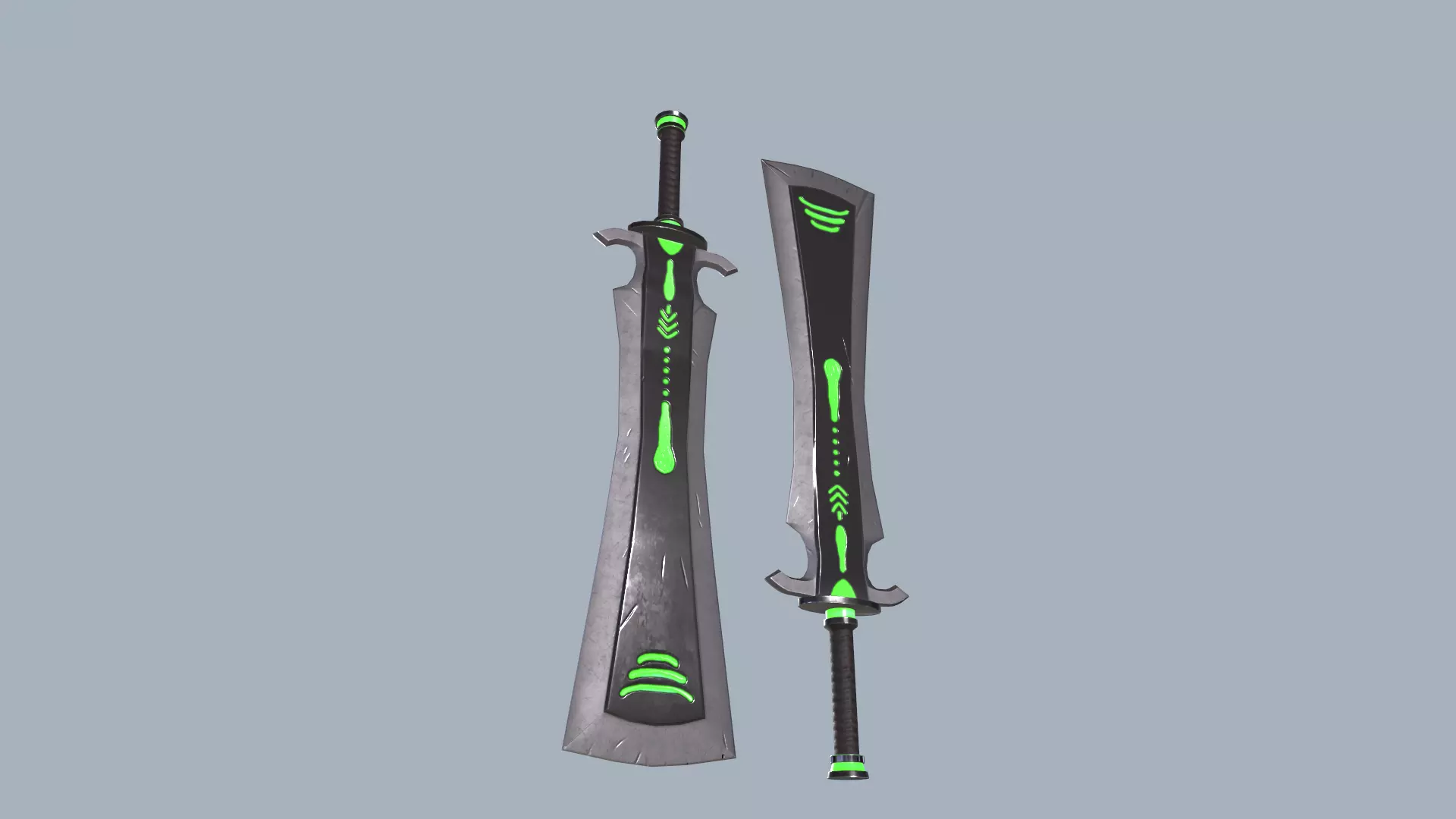 Neon blade Low-poly 3D model