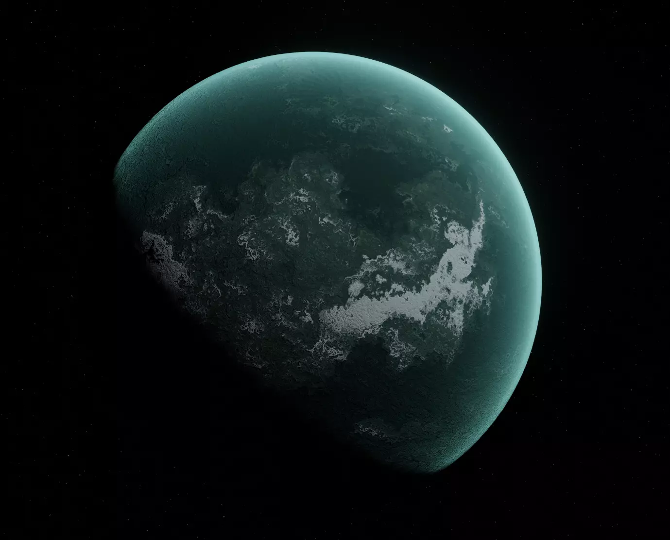 Planet Space Ready to game Low-poly 3D model_0