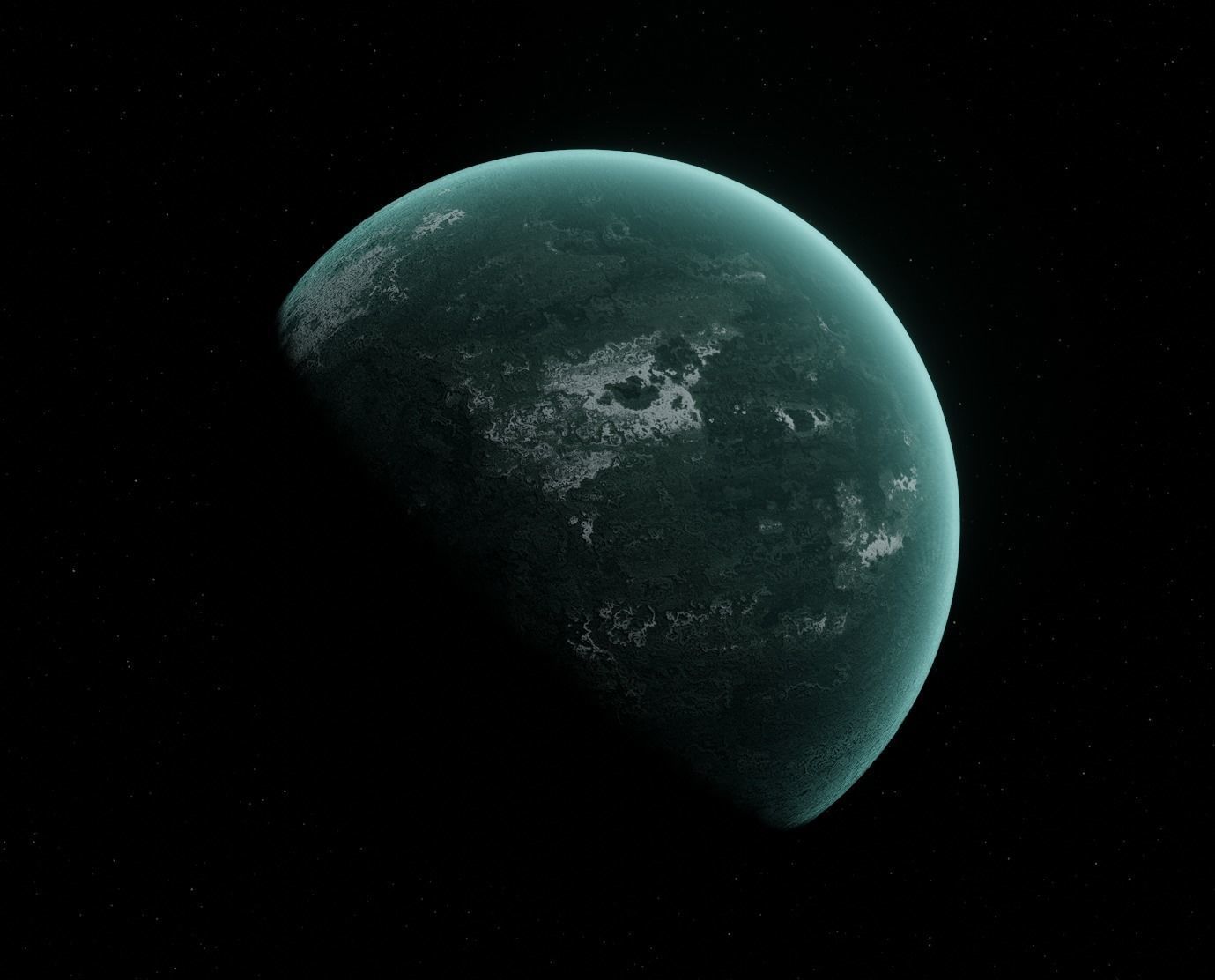 Planet Space Ready to game Low-poly 3D model_2