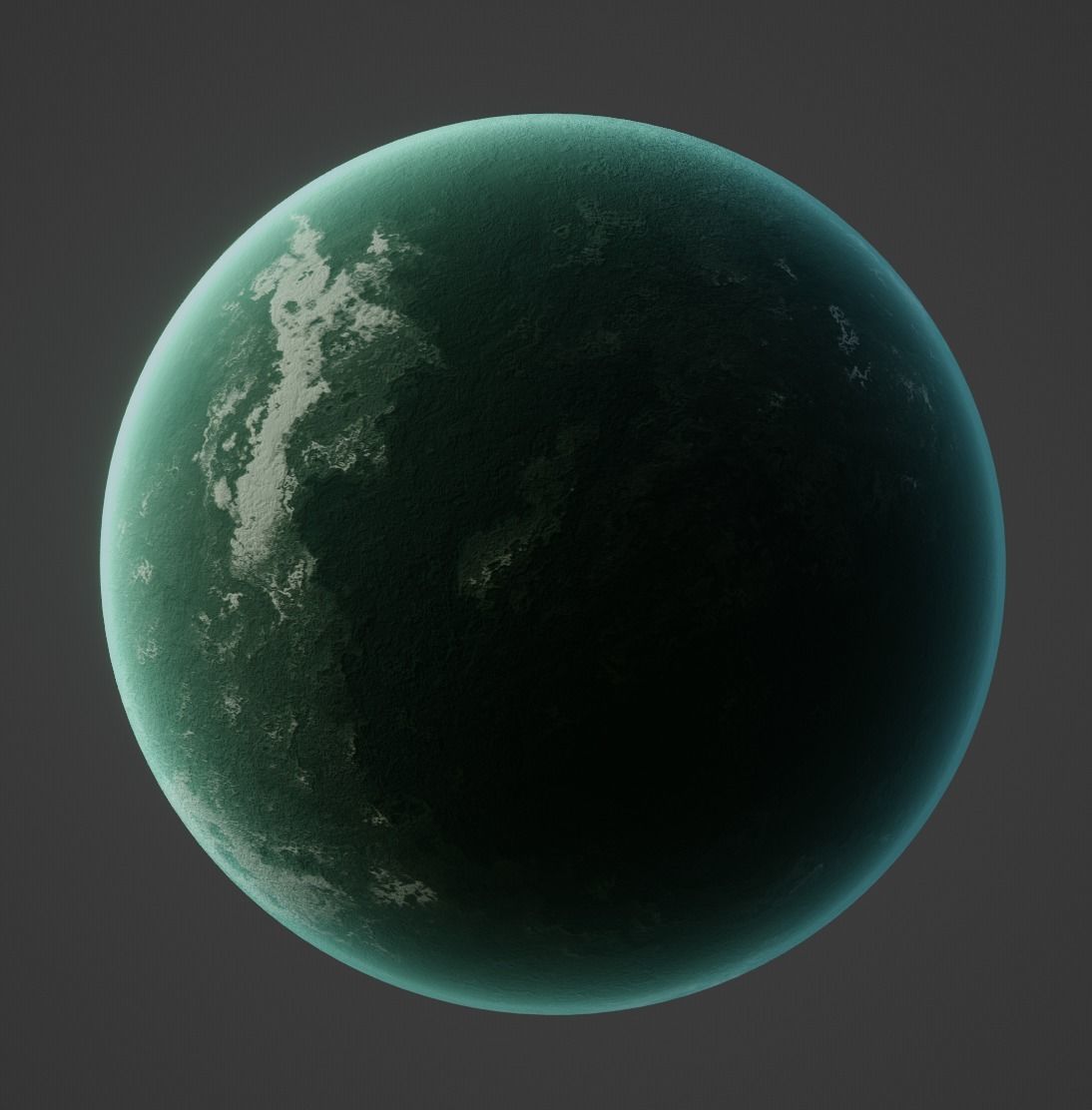 Planet Space Ready to game Low-poly 3D model_9