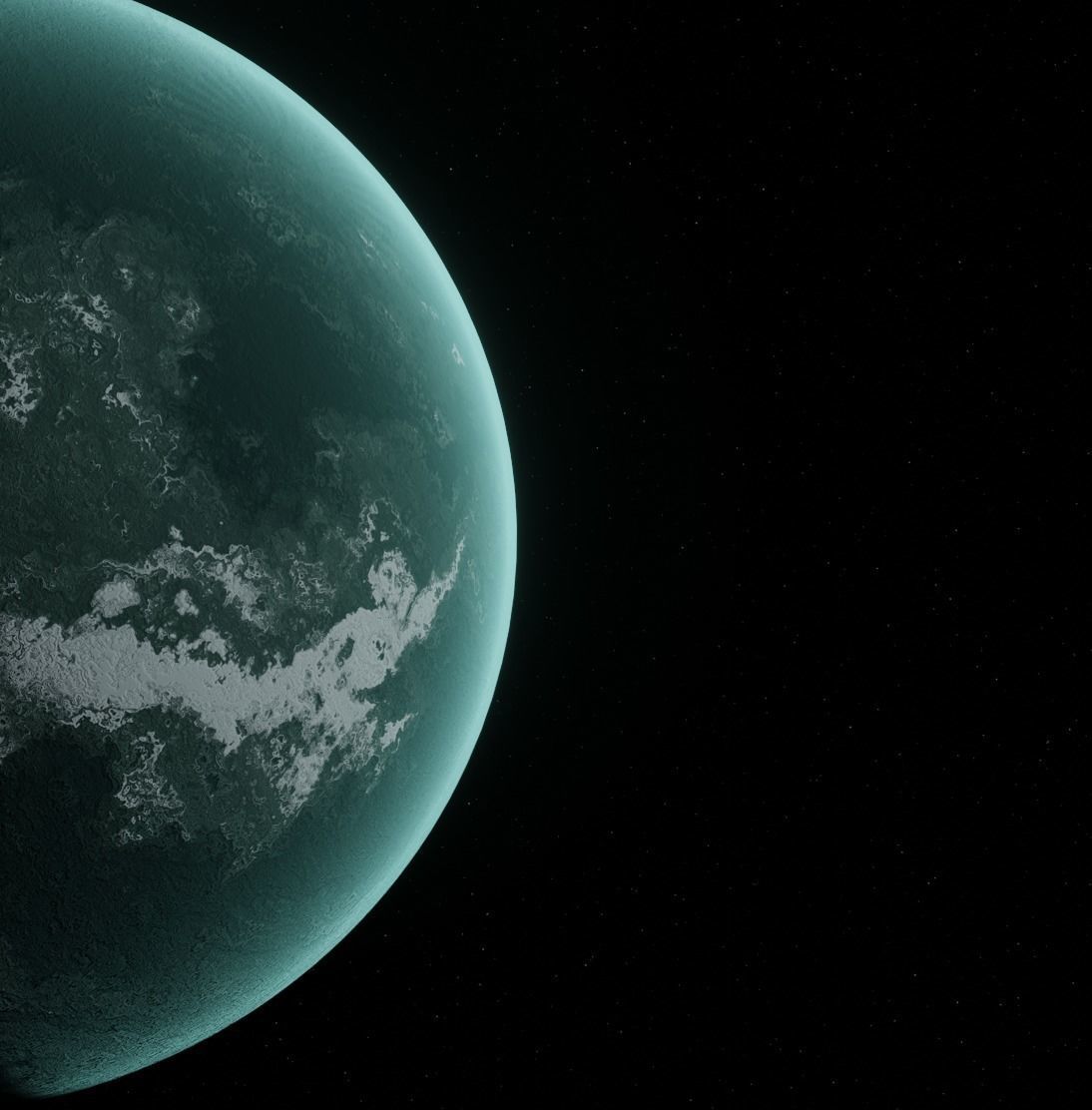 Planet Space Ready to game Low-poly 3D model_5