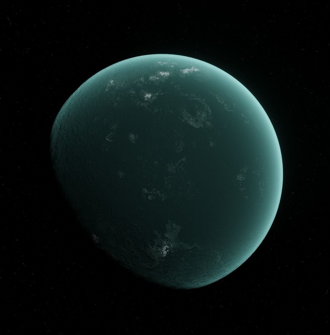 Planet Space Ready to game Low-poly 3D model_7