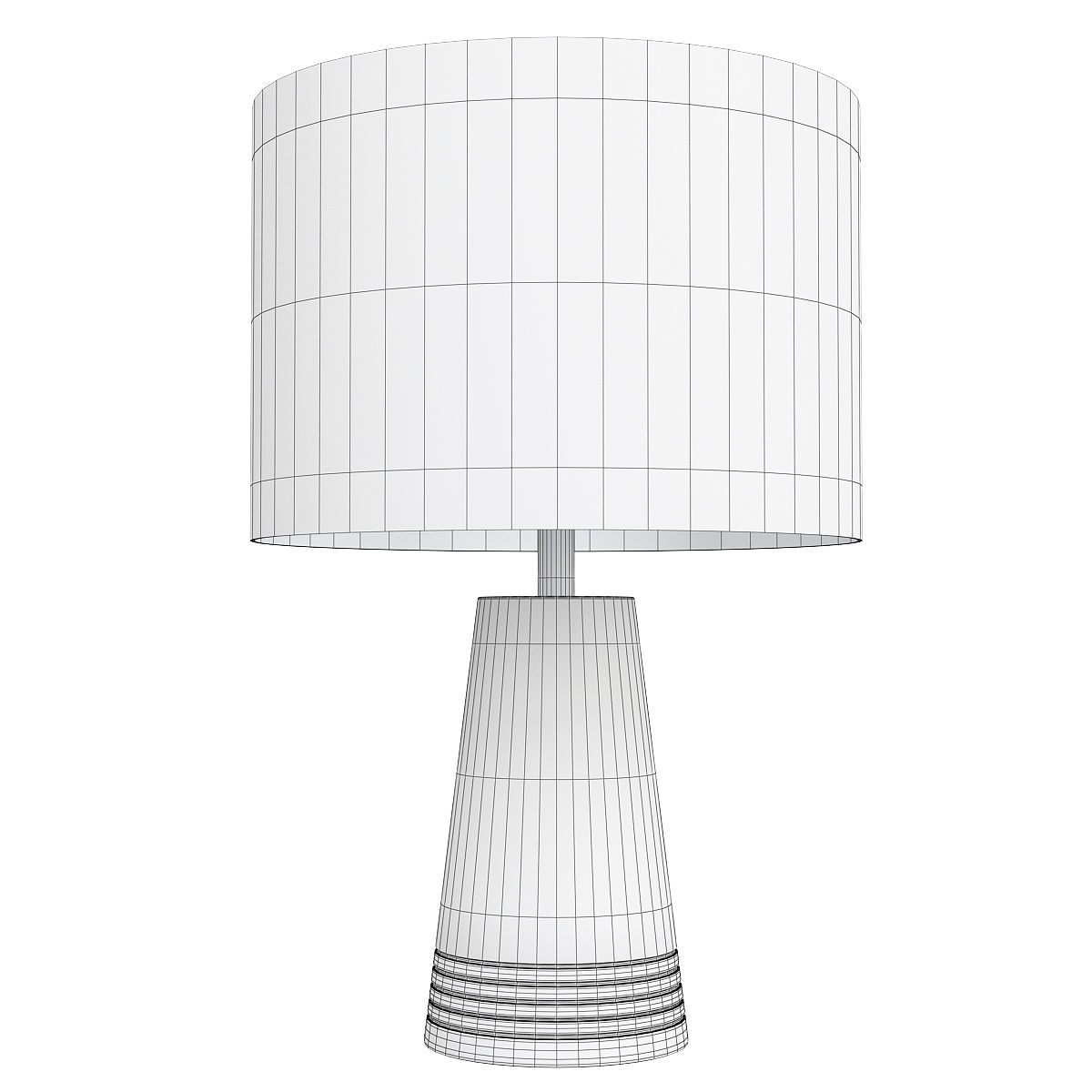 FRANKFORT CONE TABLE LAMP Low-poly 3D model_1