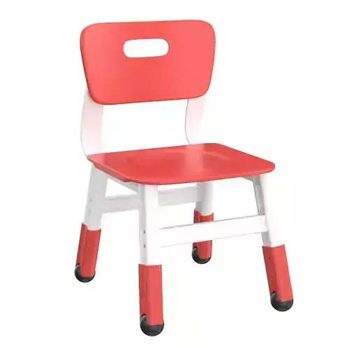 Kids Adjustable Seat Height Chair Red