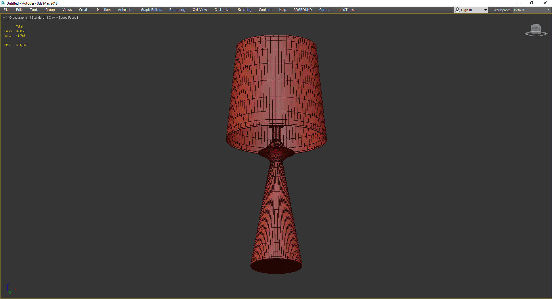 GLISAN TABLE LAMP Low-poly 3D model_3