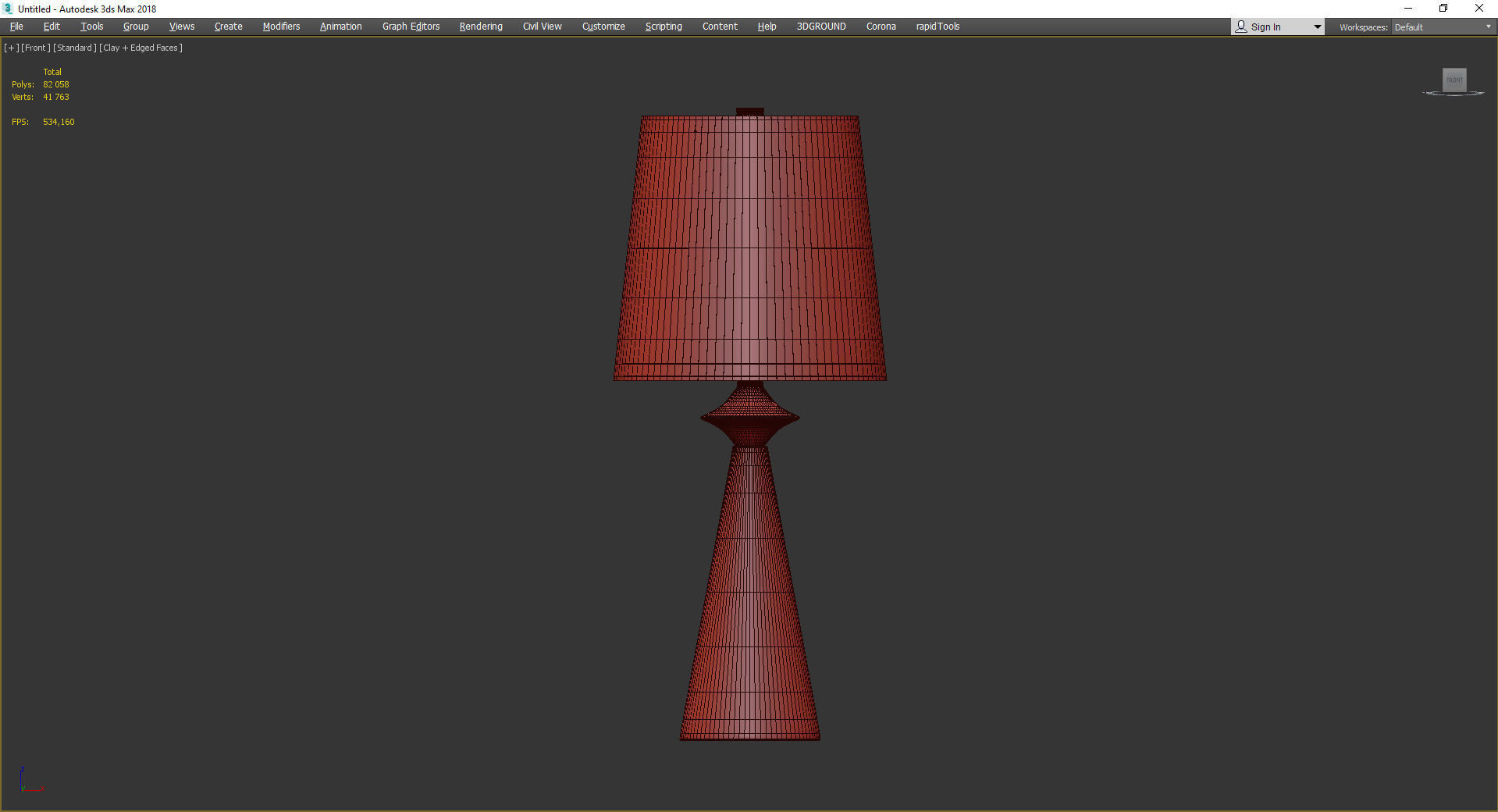 GLISAN TABLE LAMP Low-poly 3D model_2