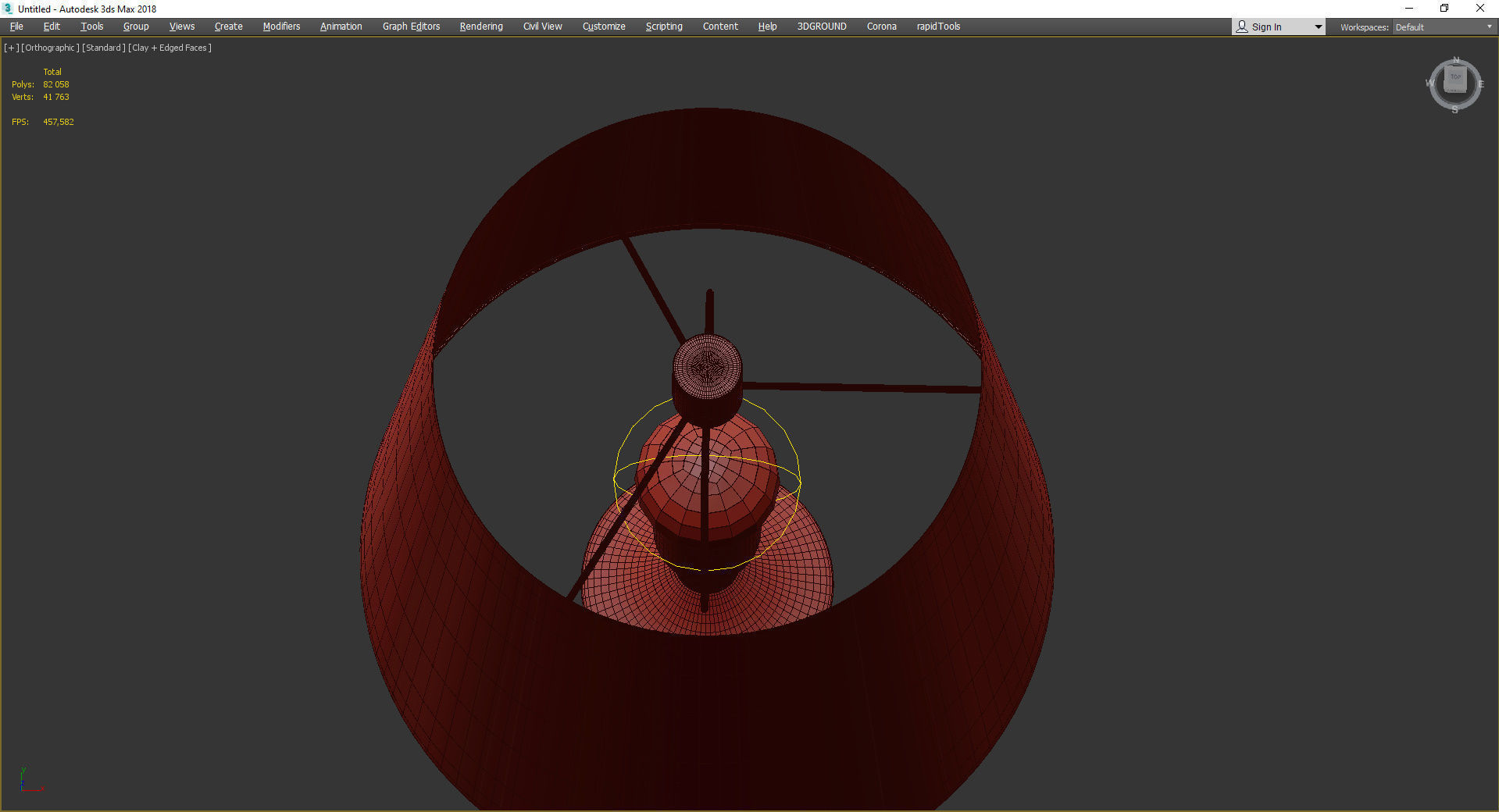 GLISAN TABLE LAMP Low-poly 3D model_4