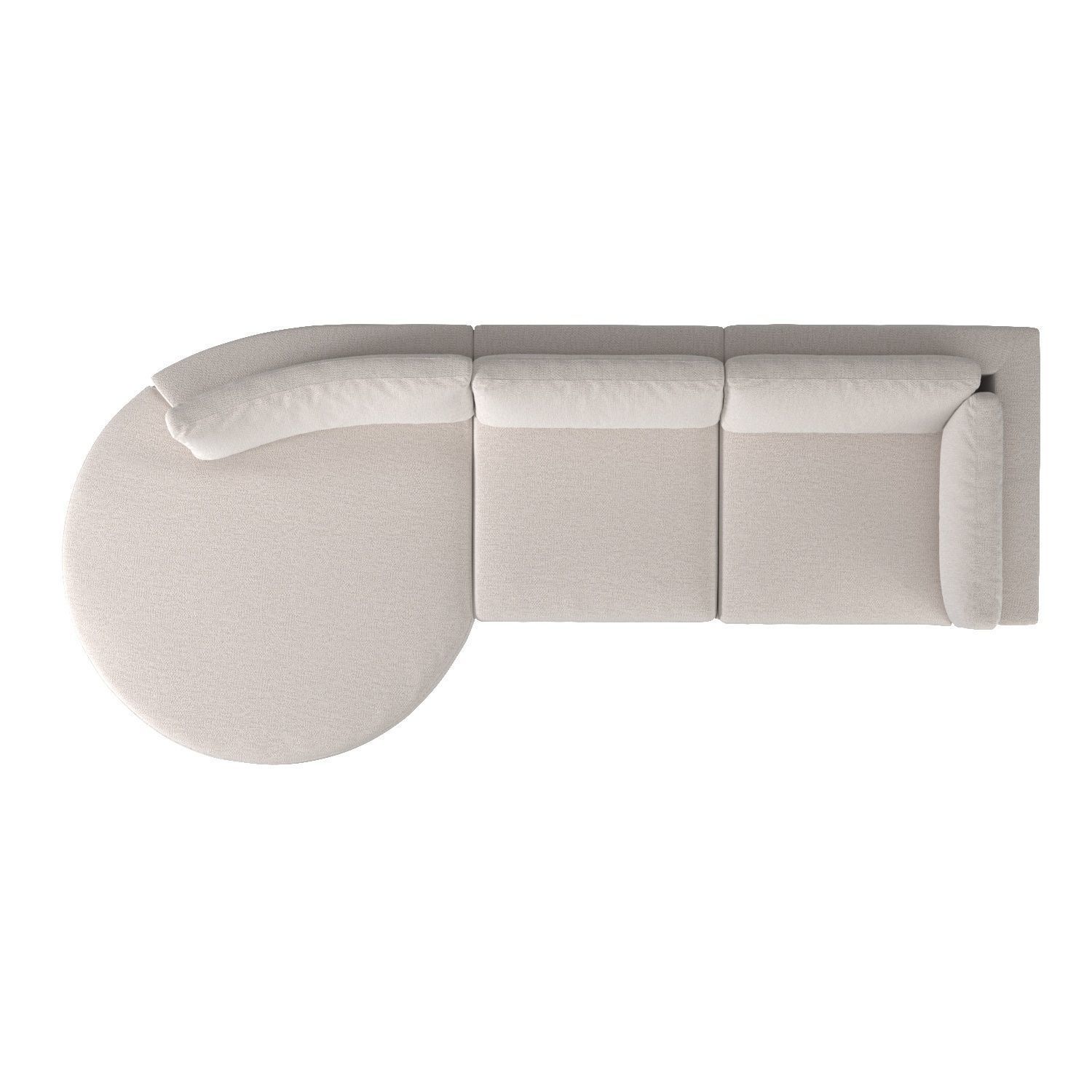 Jagger 3 Piece Sectional 3D model_3