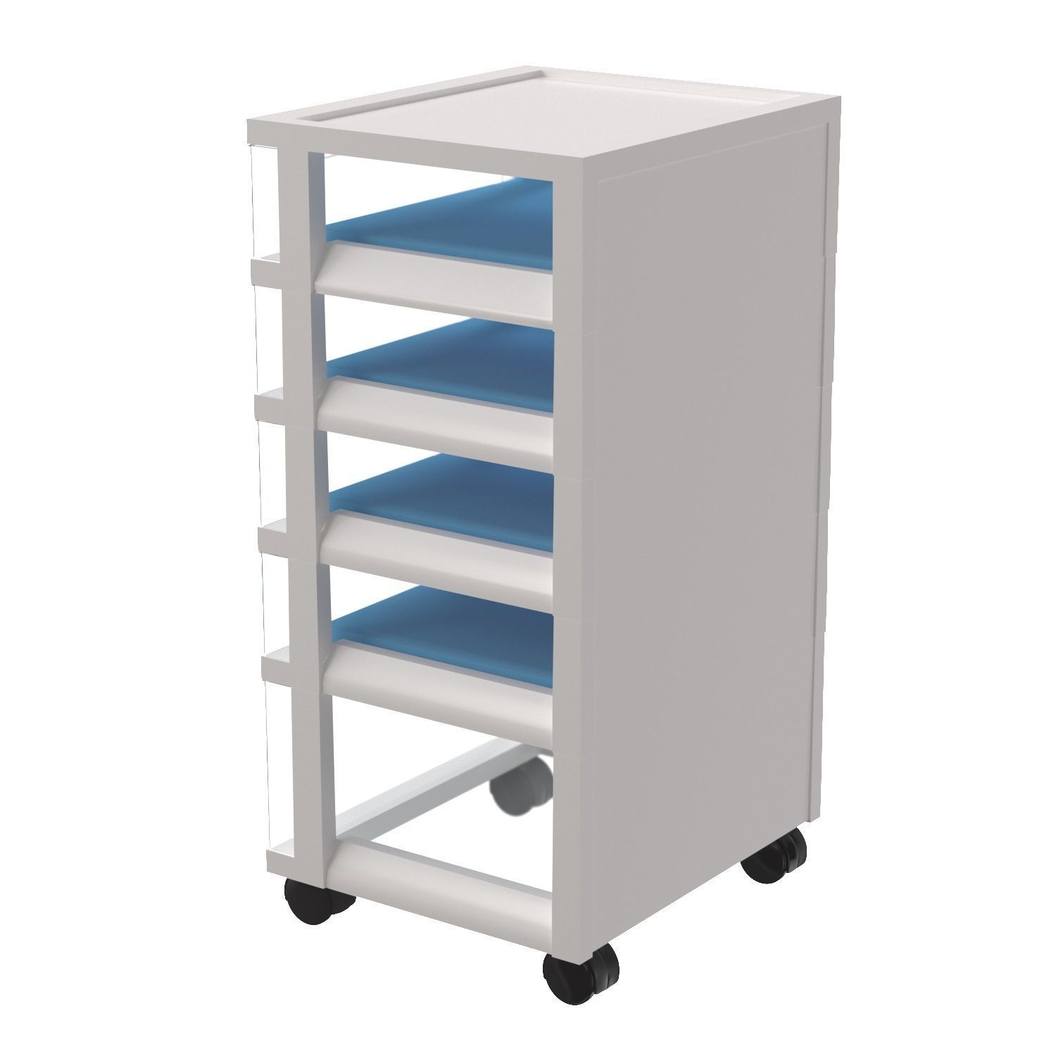 IRIS USA MC 341 NS Storage Drawer Cart 3D model_3
