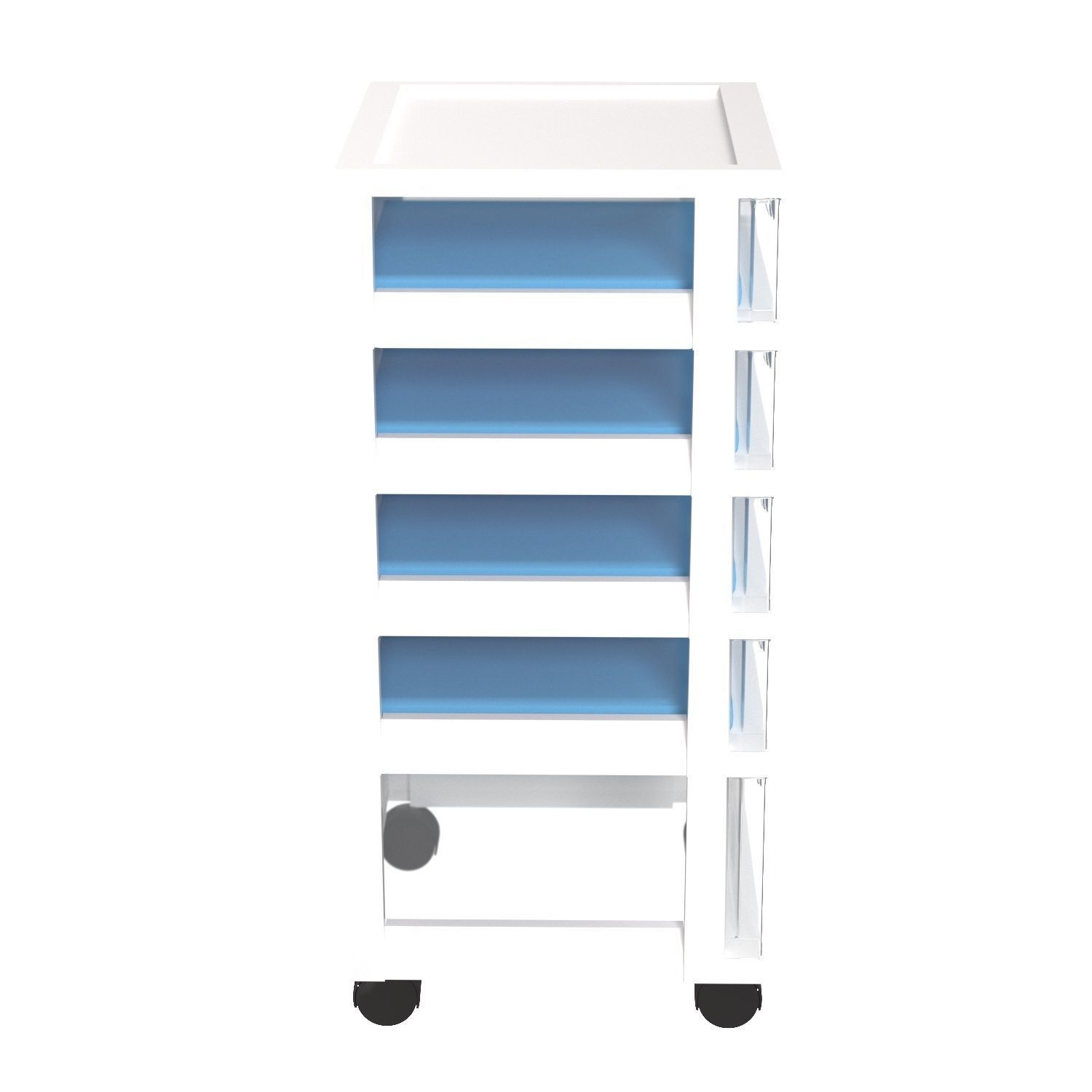 IRIS USA MC 341 NS Storage Drawer Cart 3D model_2