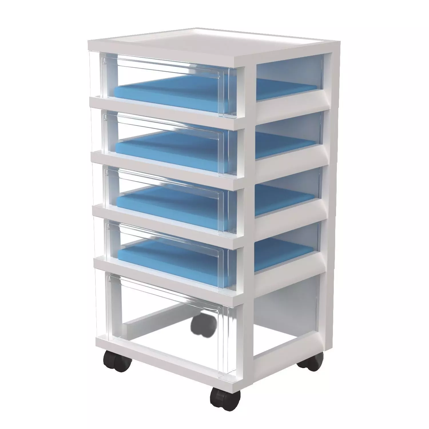 IRIS USA MC 341 NS Storage Drawer Cart 3D model_0