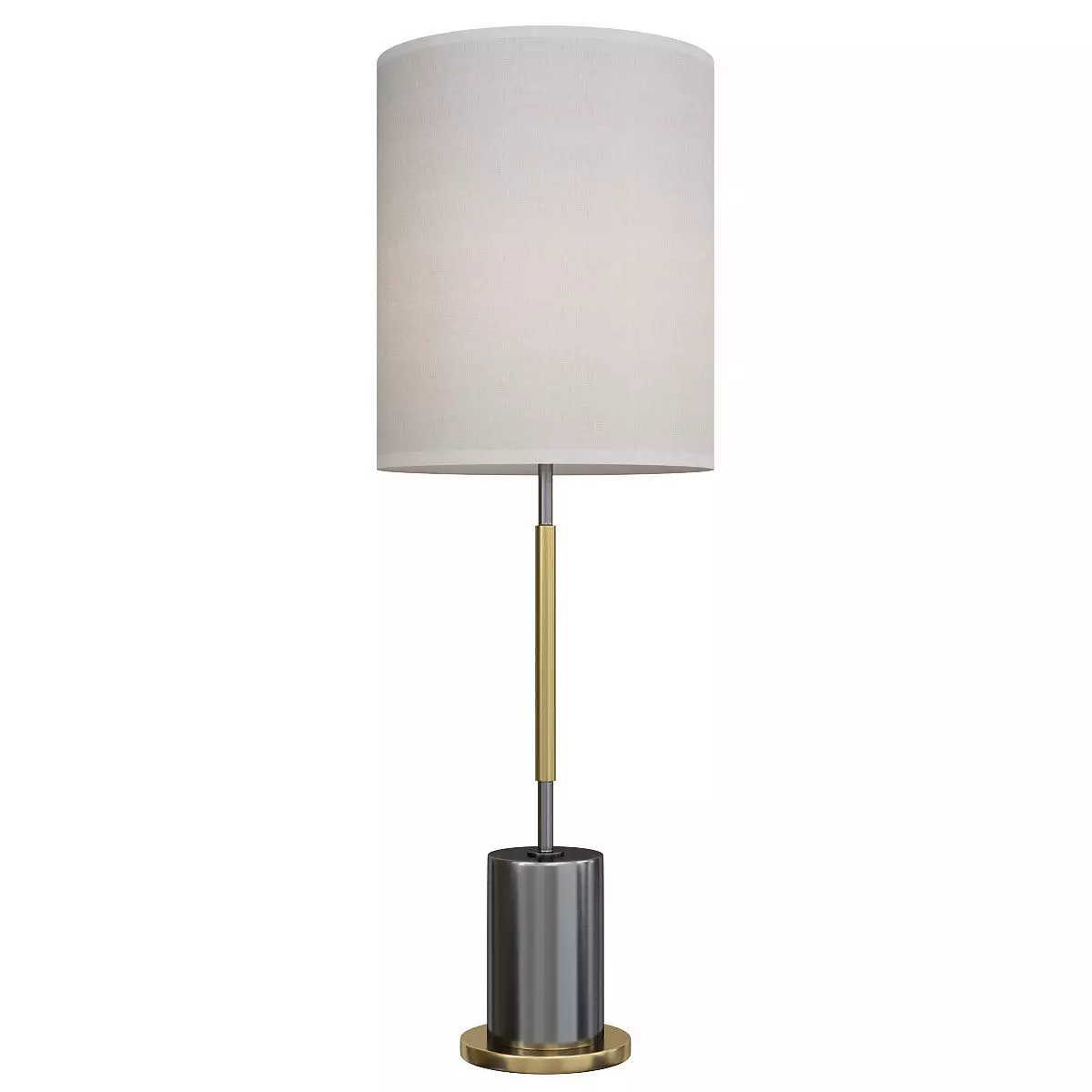 CYLINDER TALL USB TABLE LAMP Low-poly 3D model_0