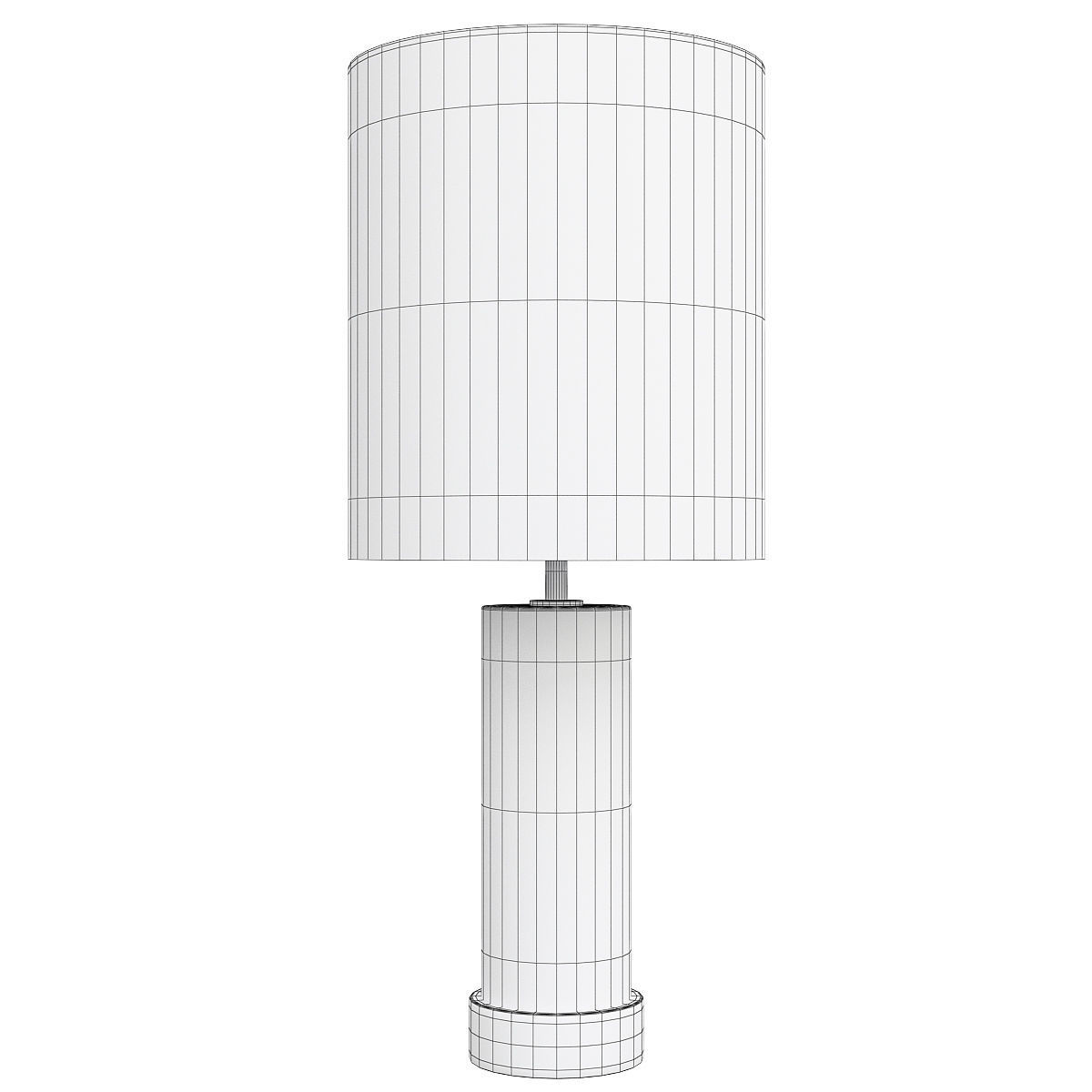 CYLINDER ACCENT USB TABLE LAMP Low-poly 3D model_1