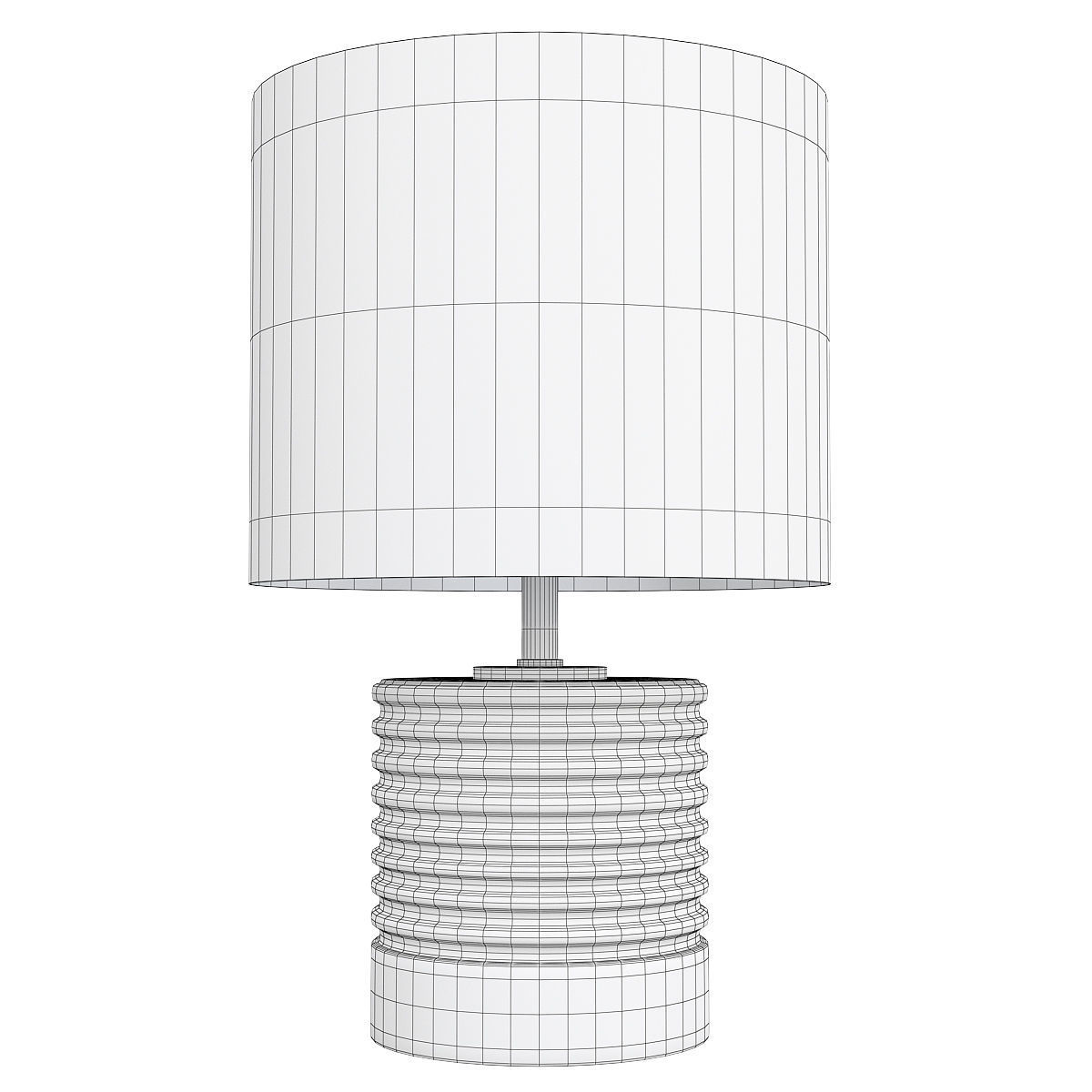 SMALL CUT CRYSTAL TABLE LAMP Low-poly 3D model_1