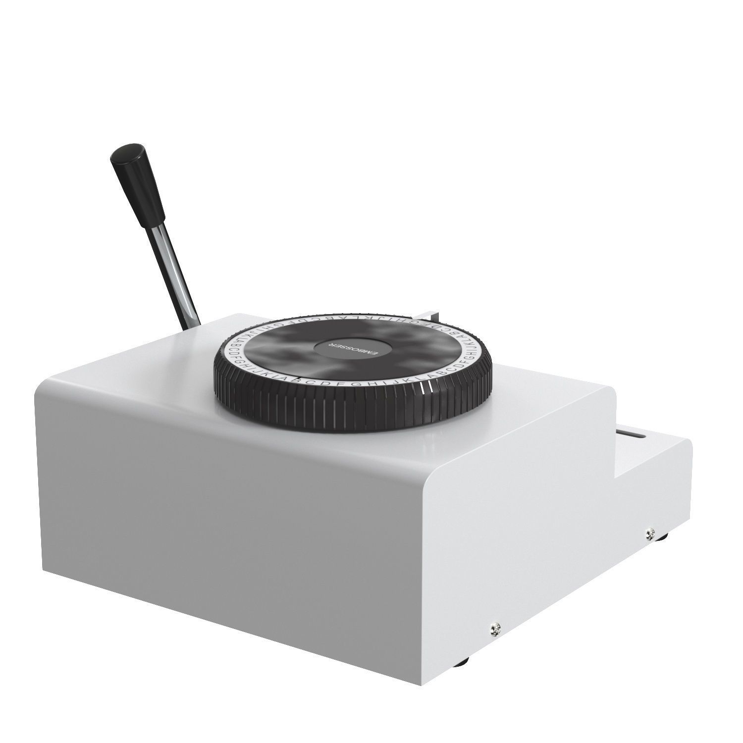 Happybuy Embossing Machine 72 Character Card Embosser 3D model_5