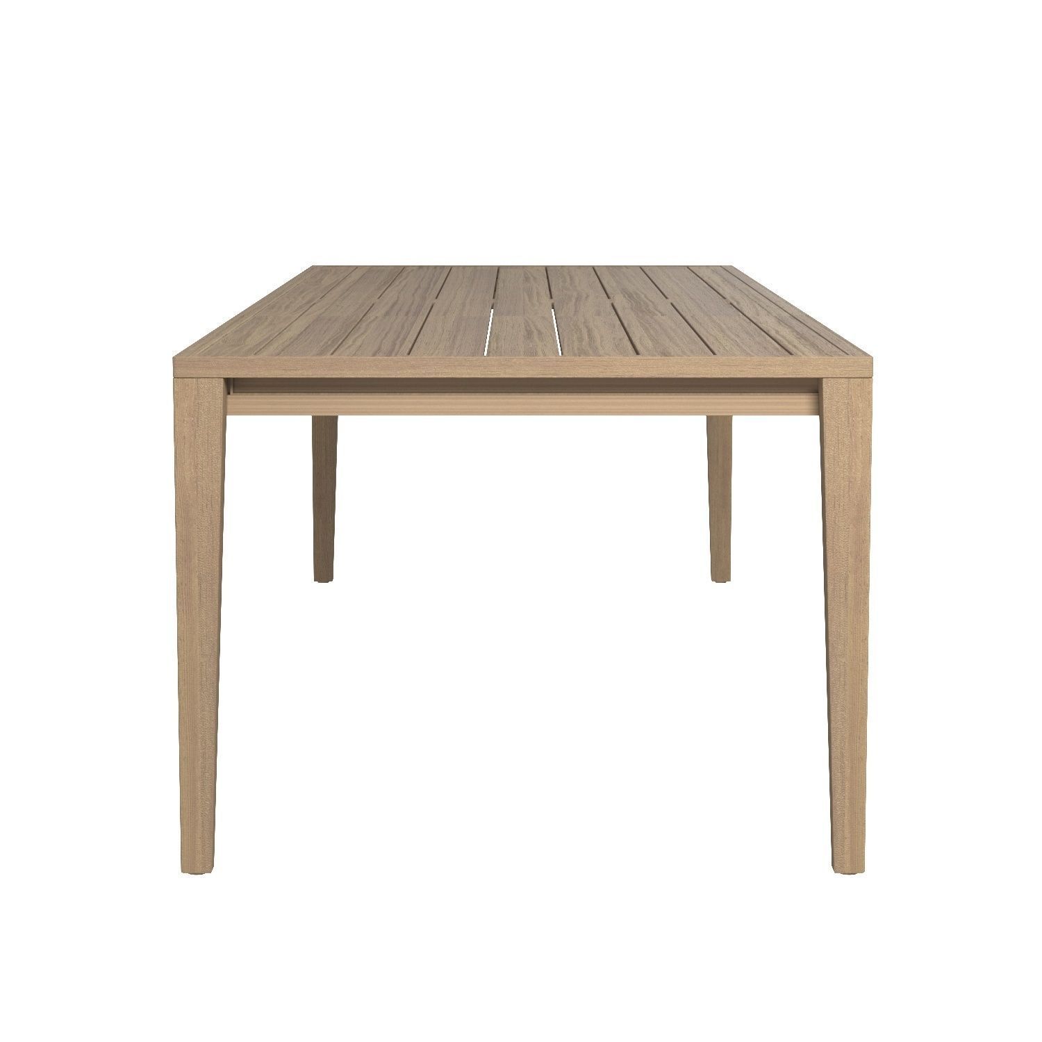 Greystone Teak Rectangular Dining Table 3D model_2