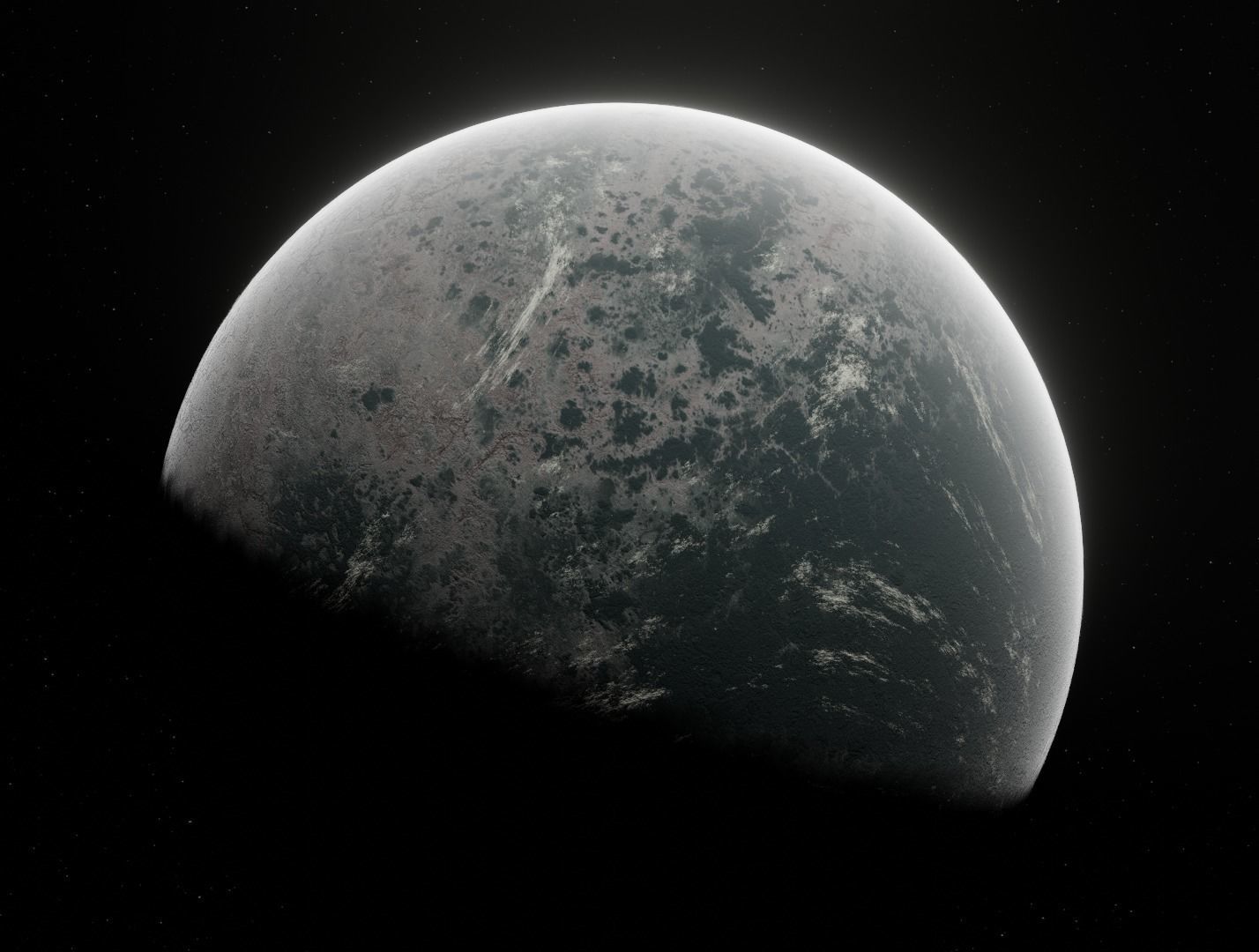 Planet Space Ready to game  Low-poly 3D model_8