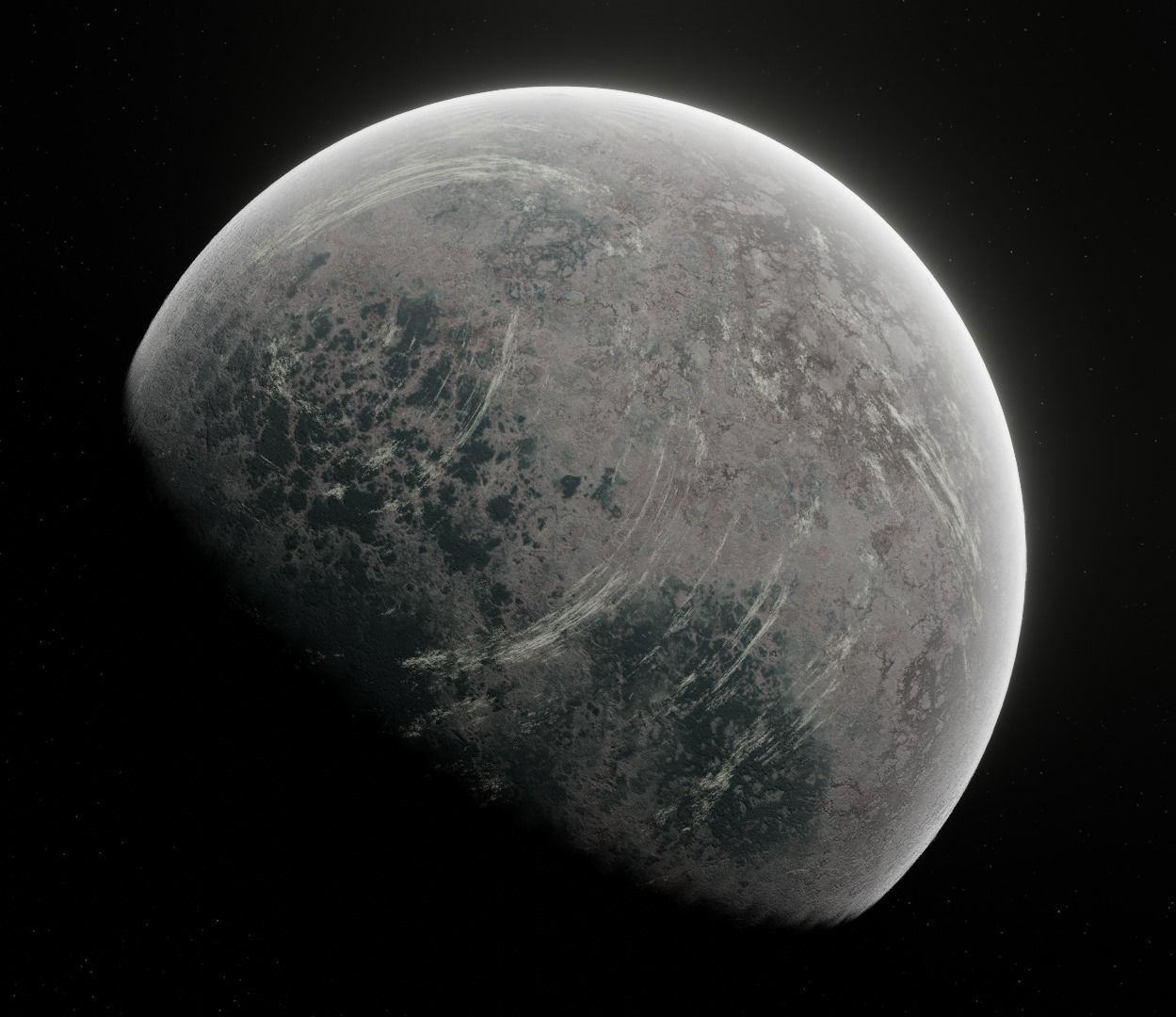 Planet Space Ready to game  Low-poly 3D model_2