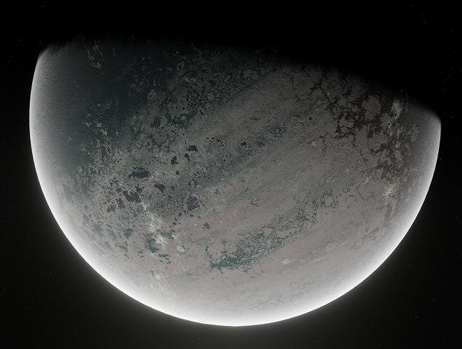 Planet Space Ready to game  Low-poly 3D model