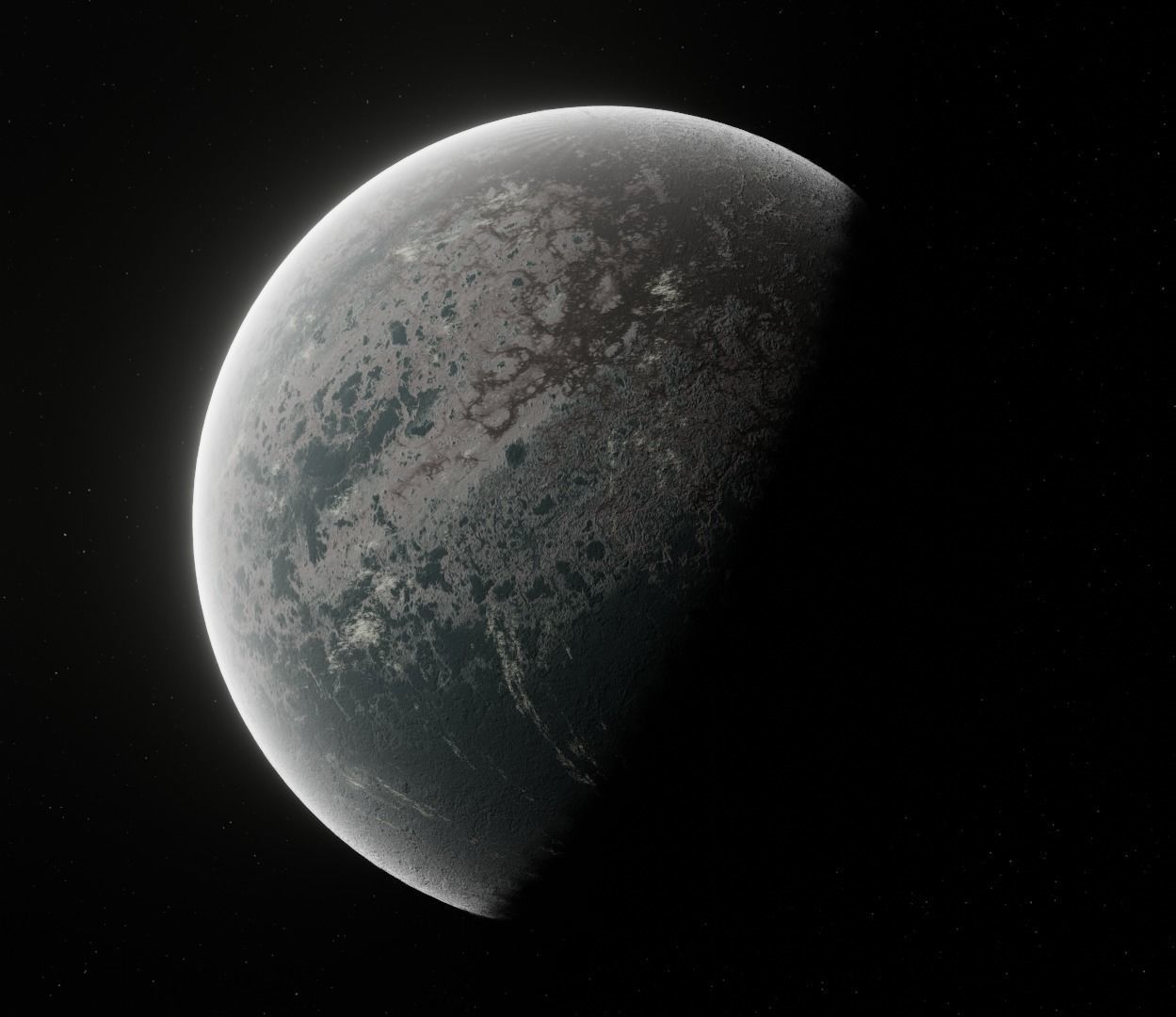 Planet Space Ready to game  Low-poly 3D model_12