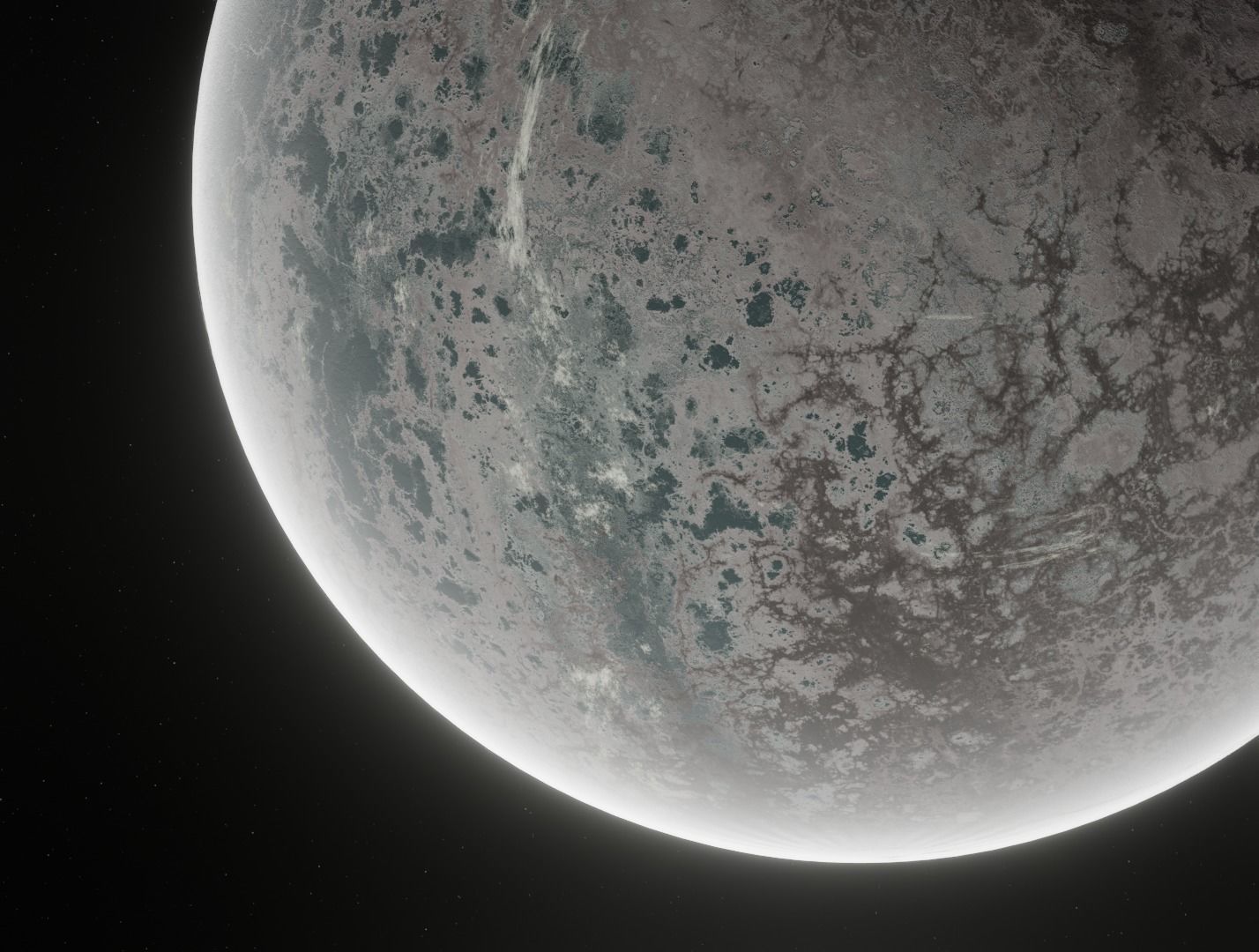 Planet Space Ready to game  Low-poly 3D model_9