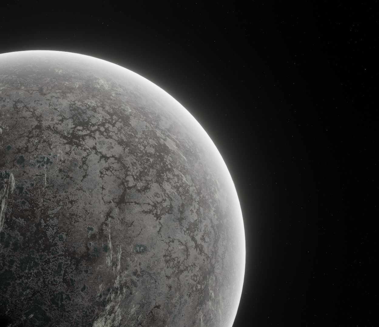 Planet Space Ready to game  Low-poly 3D model_13