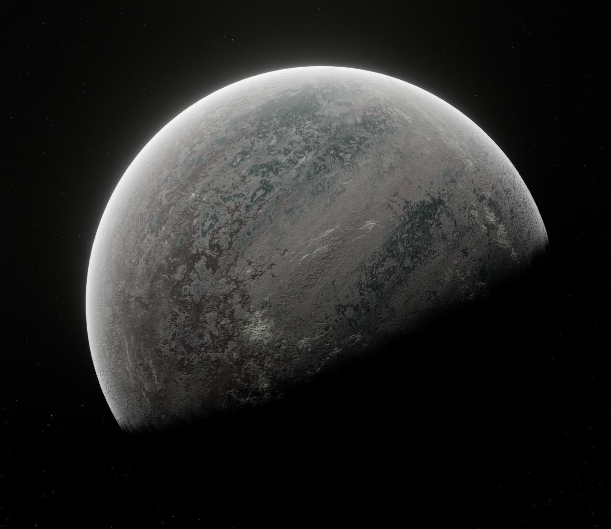 Planet Space Ready to game  Low-poly 3D model_5