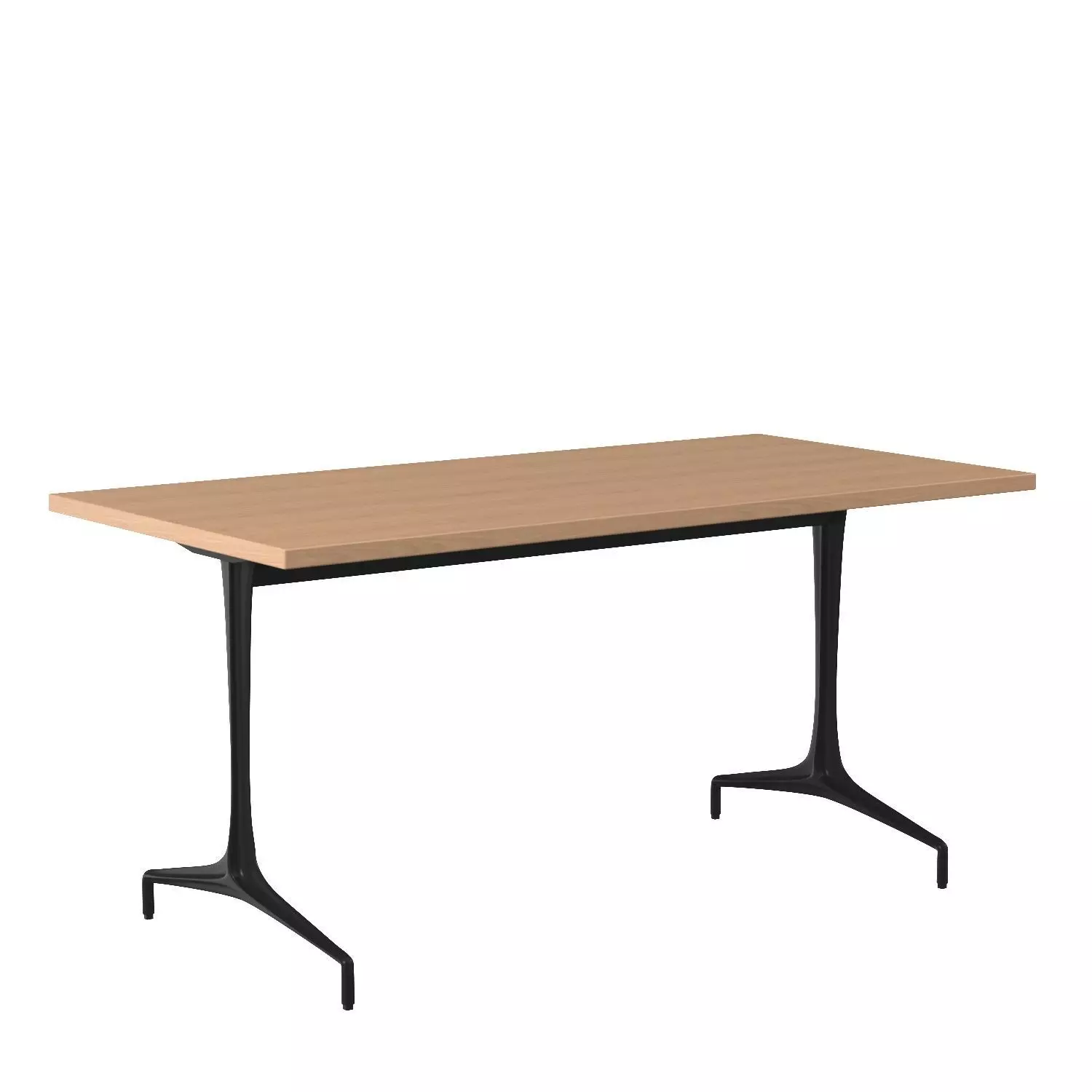 Edge Mount Locking Casters Serif Table 3D model_0