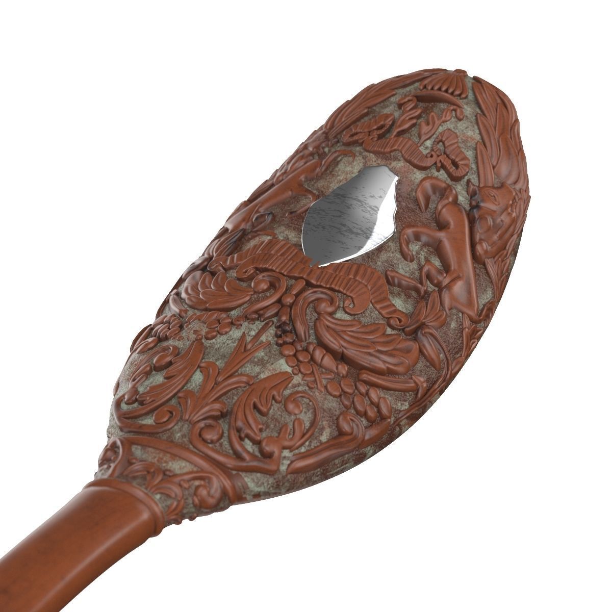 Decorative hay-day Honormen Class 1936 Carved spoon 3D model_4