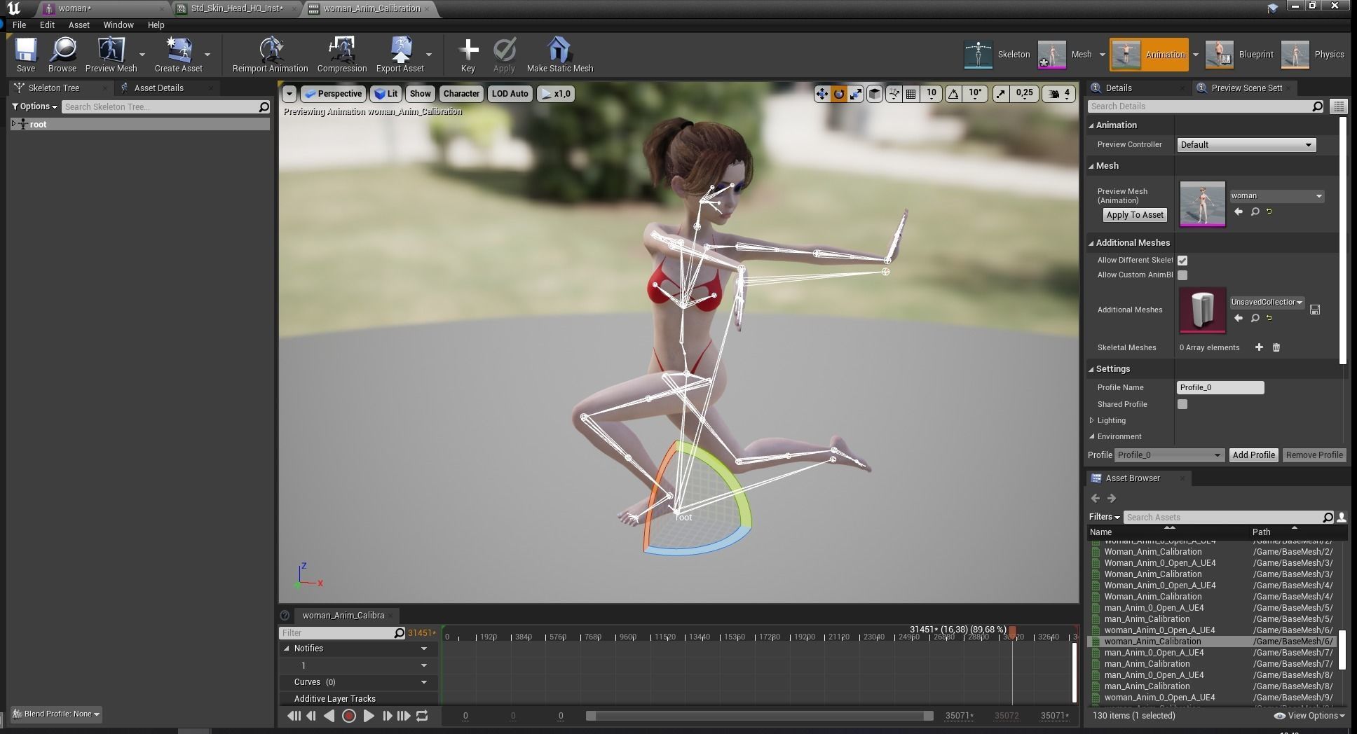 Stylized Cute woman Low-poly 3D model_28