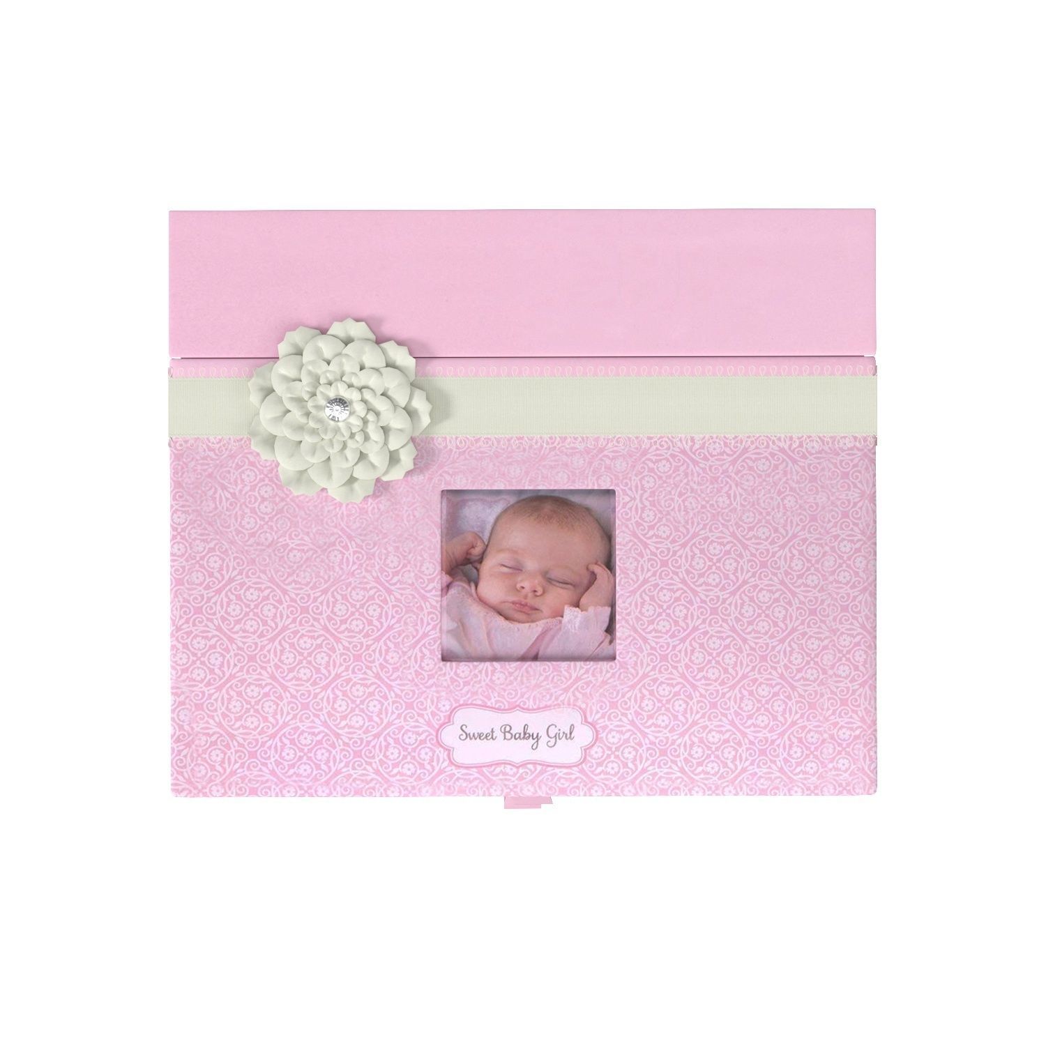 C R Gibson Pink Baby Girl Large Keepsake Box 3D model_3