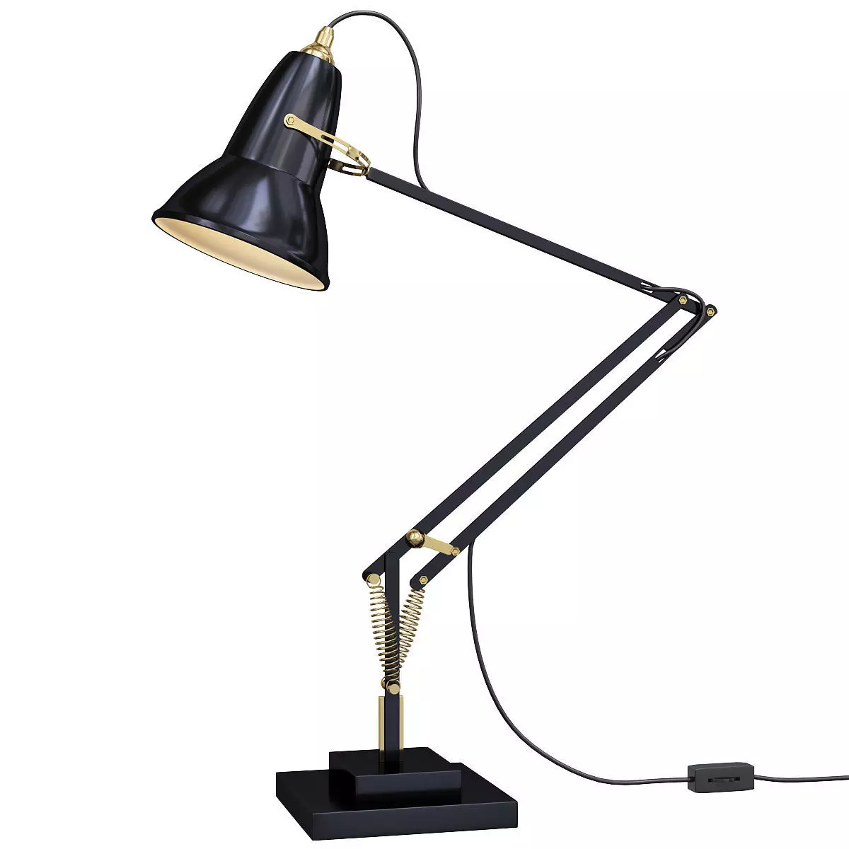 ANGLEPOISE ORIGINAL BRASS DESK LAMP Low-poly 3D model