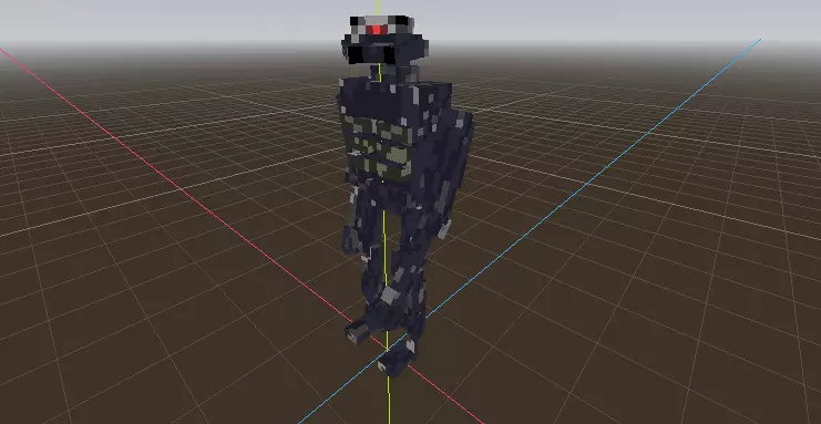 Robot Low-poly 3D model_0