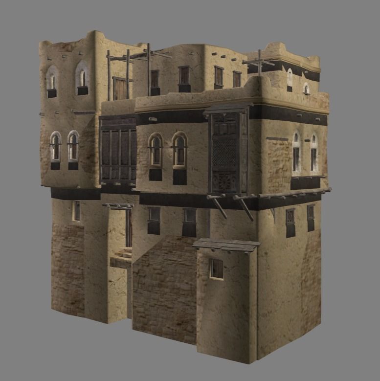 Arabian - House Collection Low-poly 3D model_23