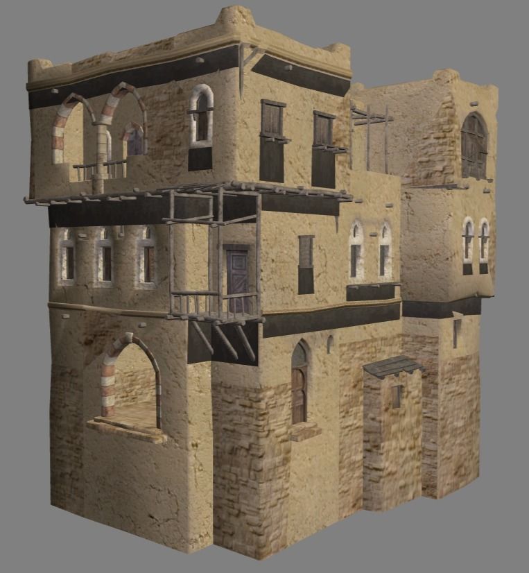 Arabian - House Collection Low-poly 3D model_27
