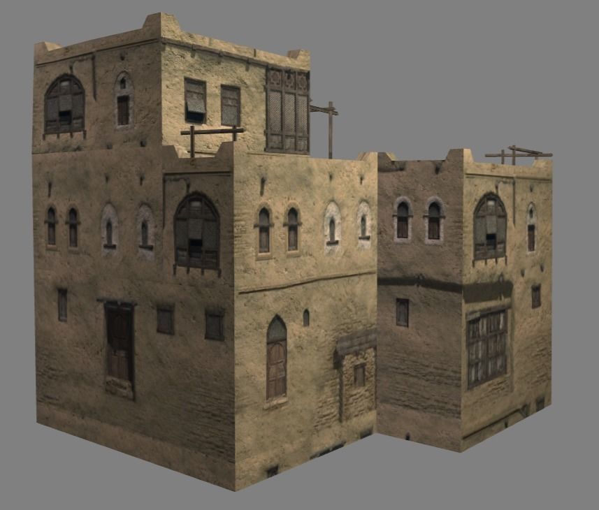 Arabian - House Collection Low-poly 3D model_26