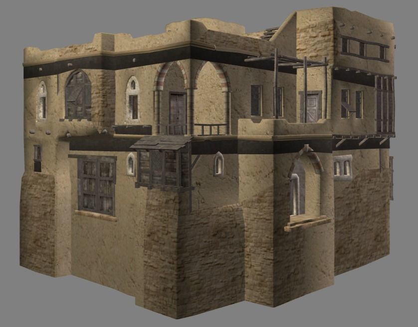 Arabian - House Collection Low-poly 3D model_14