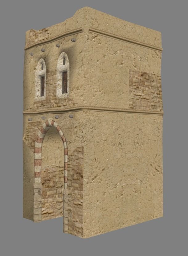 Arabian - House Collection Low-poly 3D model_21