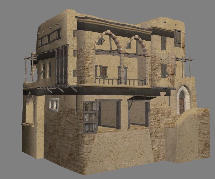 Arabian - House Collection Low-poly 3D model_15