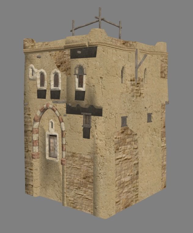 Arabian - House Collection Low-poly 3D model_5