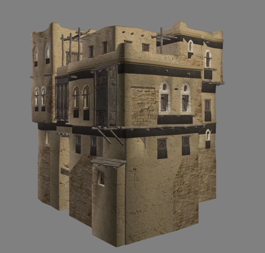 Arabian - House Collection Low-poly 3D model_29