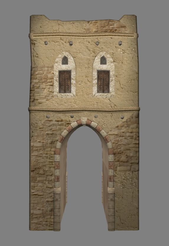 Arabian - House Collection Low-poly 3D model_1