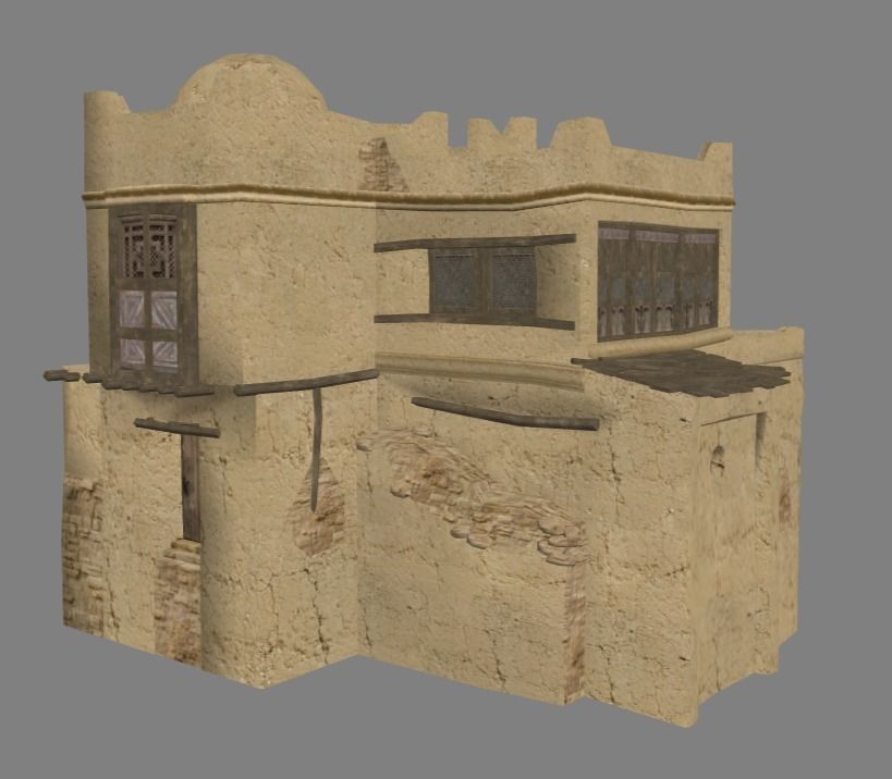 Arabian - House Collection Low-poly 3D model_10