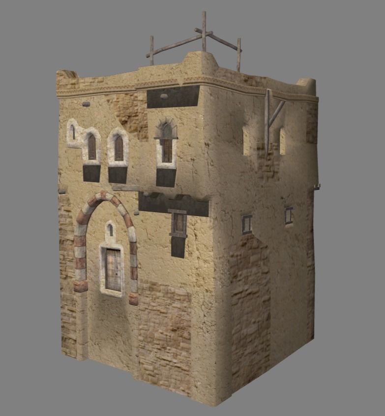 Arabian - House Collection Low-poly 3D model_22
