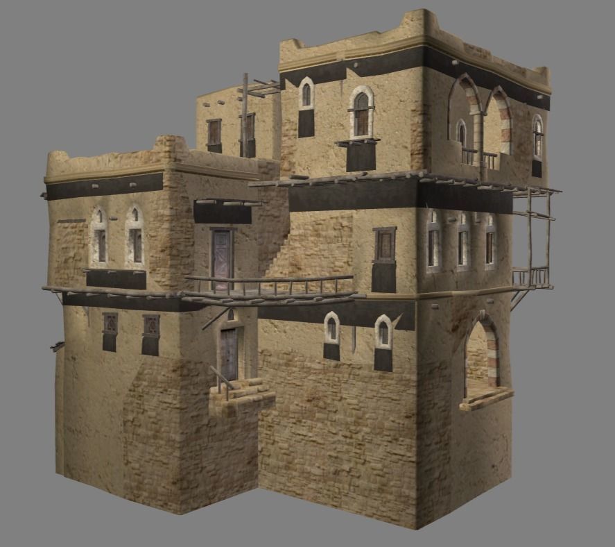 Arabian - House Collection Low-poly 3D model_28